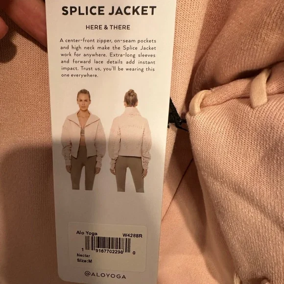 ALO Yoga Pink  Jacket with Stitch Accents - Picture 5 of 8